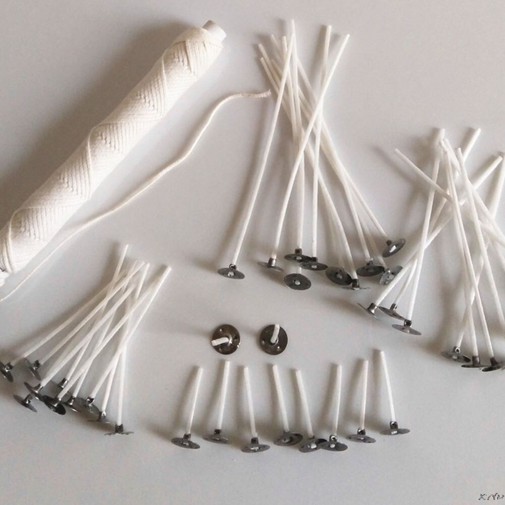 Support métallique pour mèche à bougie,accessoire couleur argent, idéal en fabrication de , dimensions 12,5x2,5 mm, 100 ou 200 pièces