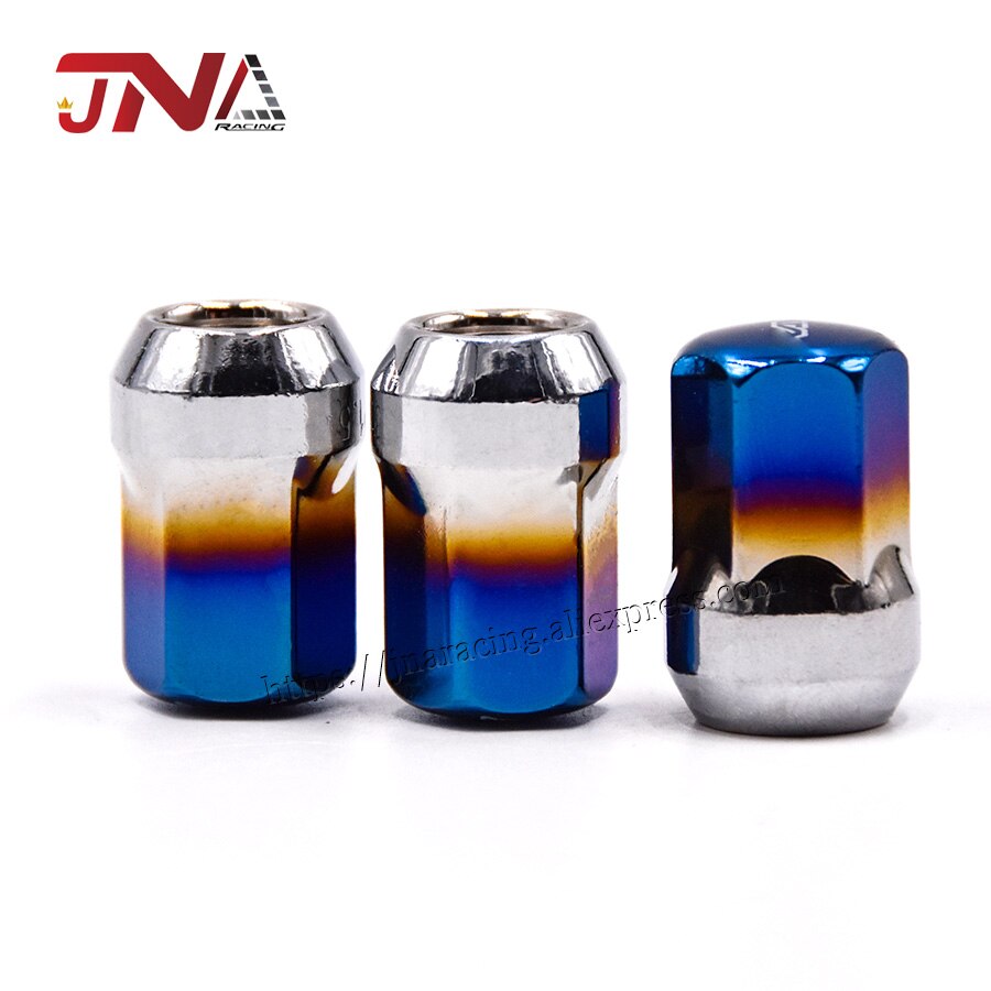 JDM Roasted Blue Lug Nuts for Racing Wheel Nuts titanium alloy car tire accessories JDM Roasted Blue Lug Nuts for Racing Wheel Nuts titanium alloy car tire accessories