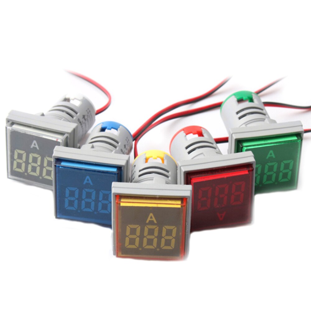 Amperemeter  ac 50-500v 0-100a 22mm kvadrat ledet digital voltmeter amperemeter BH