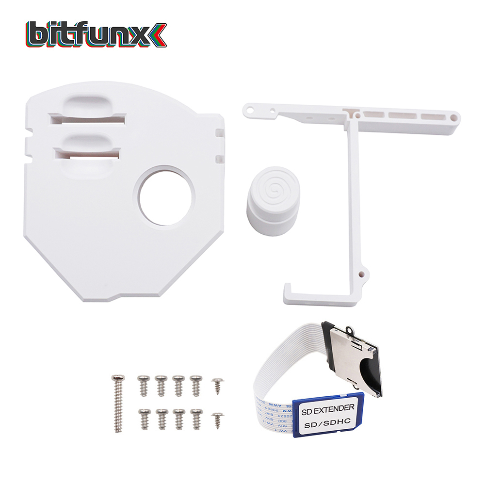 Bitfunx GDEMU Zestaw do zdalnego montażu karty SD Adapter przedłużający do SEGA Dreamcast GDEMU z kablem przedłużającym: Złota