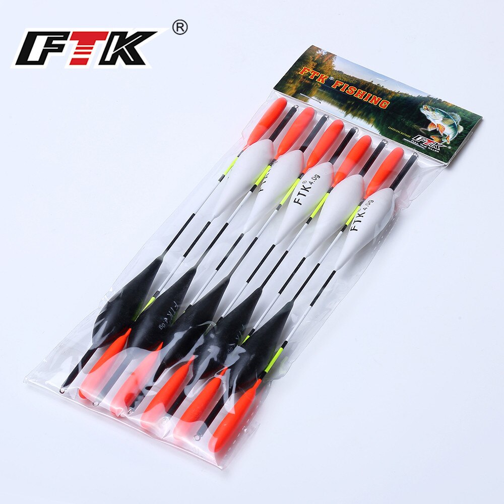 FTK Barguzinsky-flotteur pour pêche à la carpe, poids de 2g-5g, longueur 20cm-22cm, le lot de 10 pièces