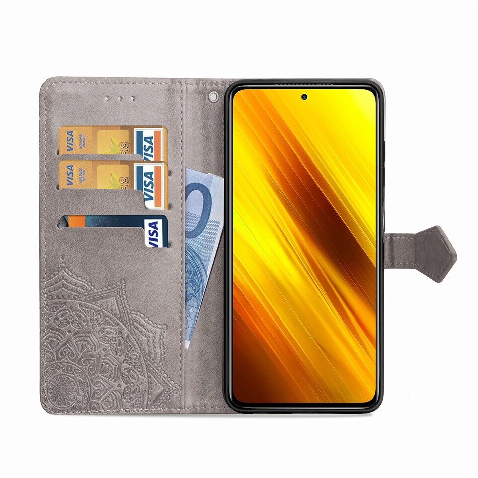 Poco X3 Flip Portemonnee Pu Lederen Case Voor Xiaomi Poco X3 Nfc Case Voor Xiaomi Poco X3 Nfc Cover Kaartslot Telefoon Geval