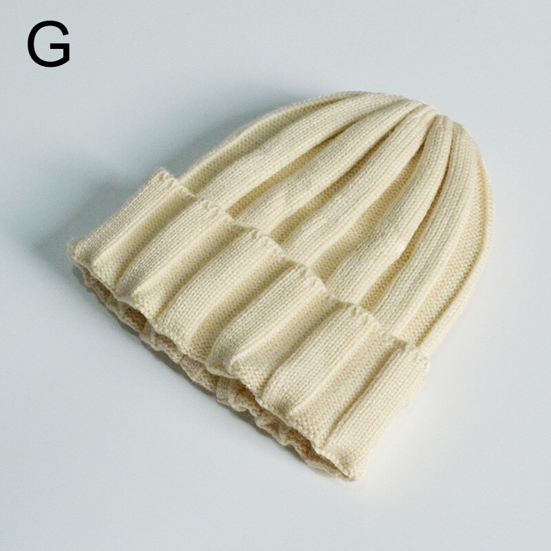 Gestrickte Baby Turban Mütze Warme Wolle Mützen Weichen Hütte Für freundlicher Mädchen Jungen neugeboren Elastische Kleinkind Kleinkind Winter Headwear Neue: Beige