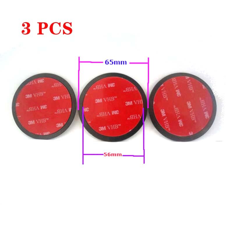 Support de ventouse adhésive pour tableau de bord de voiture, 65mm, 3M, pour Garmin Nuvi et Dezl 560 560LT 560LMT 570 570LMT GPS: 3PCS