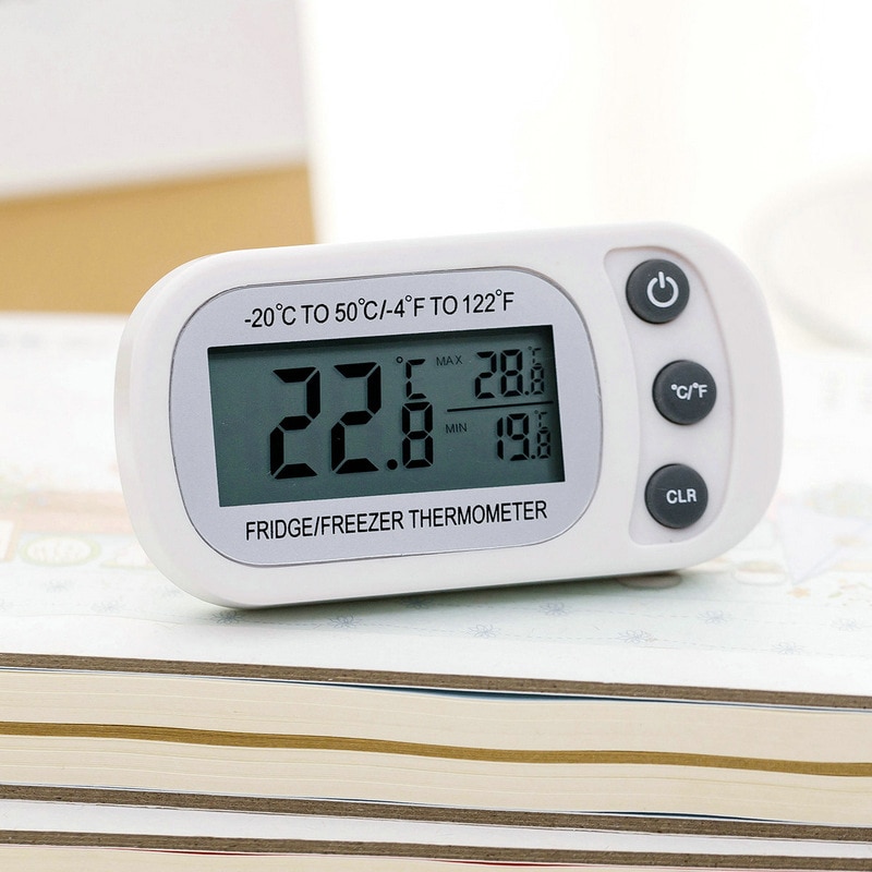 Digital Waterproof Refrigerator Freezer Room Thermometer Max/Min Record Function with Large LCD Display^_^