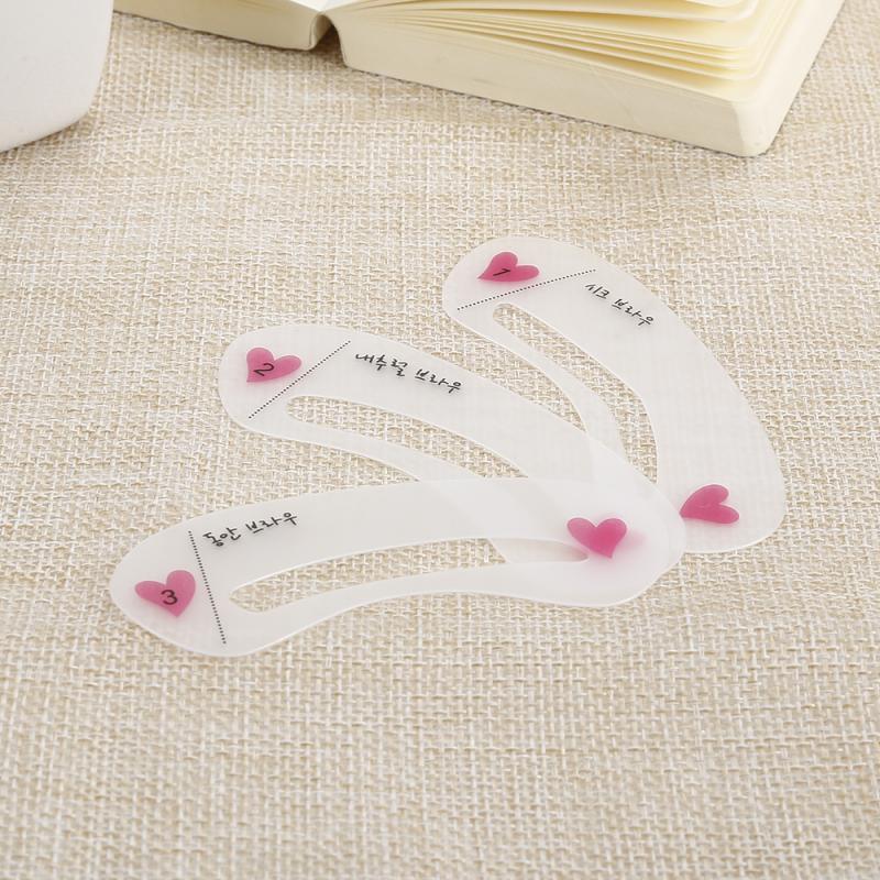 3 Styles Grooming Eyebrow Stencil Kit Makeup Tools DIY Beauty Eyebrow Template Stencil For Women Beauty Tools Accessories