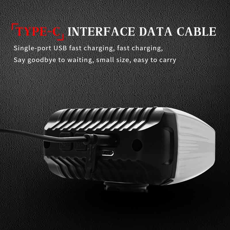 OFFBONDAGE luz delantera de la bicicleta 1000LM faro de bicicleta linterna impermeable USB TYPE-C carga MTB accesorios de lámpara de Ciclismo de Carretera