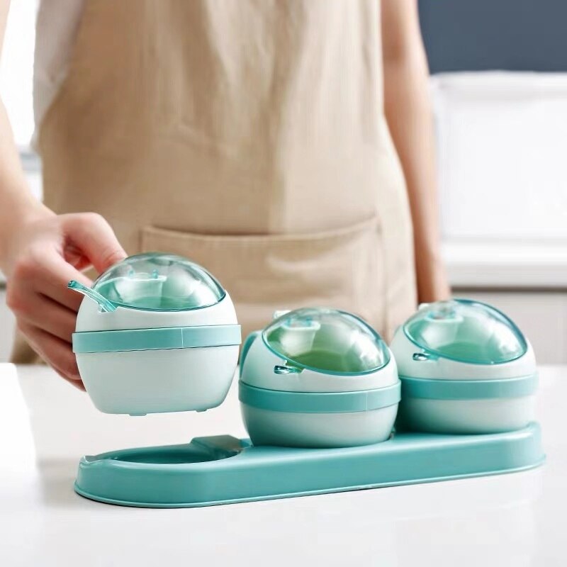 3/4 st set nordisk kryddlåda kök salt socker förvaringslådor hållare plast kryddburk krydda cruet hem köksredskap