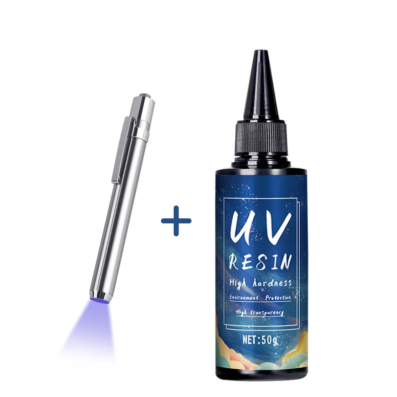 Pegamento de resina UV para joyería DIY, resina epoxi y lámpara UV Alta transparencia Secado rápido Alta dureza, 20 g, 50 g, 100 g, 250 g, 1000 g: Rosa