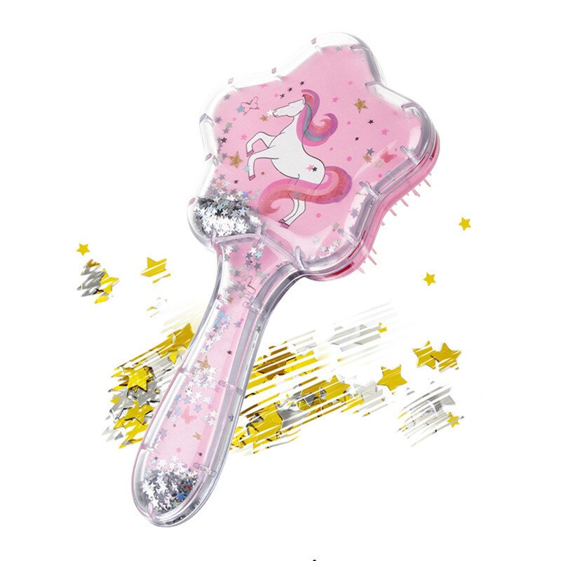 Paillettes peigne Massage enfants peigne mignon fille peigne porter cheveux longs Mm Anti-noeud peigne brosse à cheveux