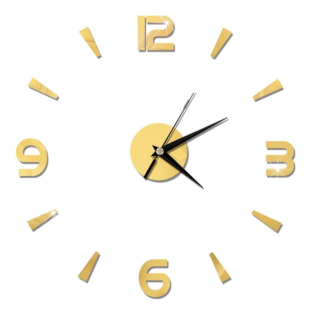 3D horloge murale miroir Stickers muraux salon Quartz montre décoration pour la maison bricolage horloges autocollant reloj de pared: 3