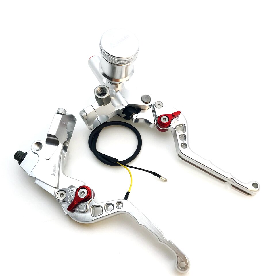 Levier maître cylindre hydraulique universel Adelin, 1 paire, 7/8 &quot;, 6 couleurs, pour frein avant et câble d&#39;embrayage, CNC