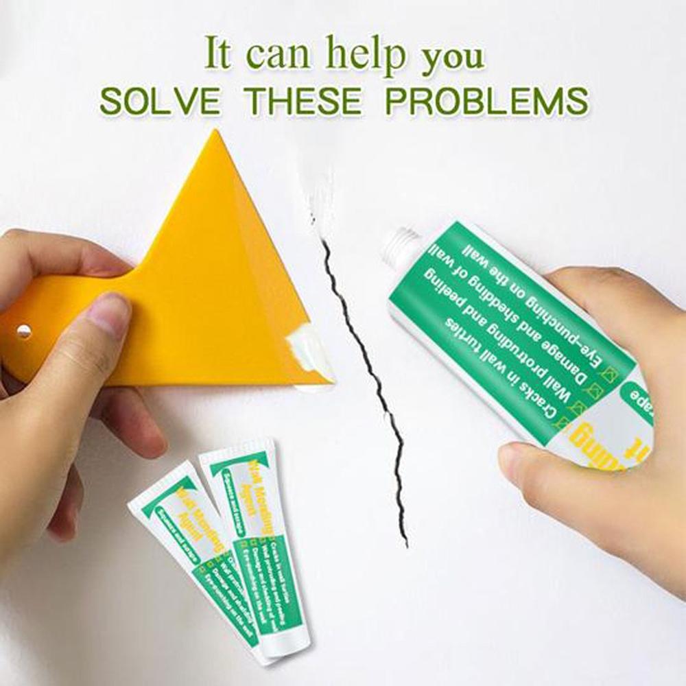 250ml Wall Mending Agent Wall Repair Cream Latex Paint Waterproof Gypsum Wall Paint Valid Mouldproof Wall Crack Nail Repair