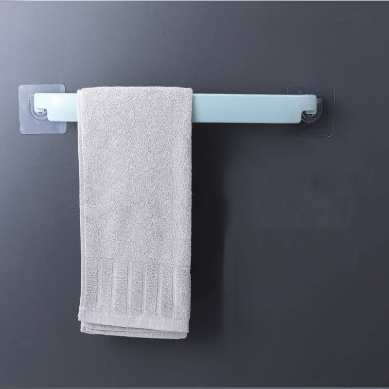 Nyttig plastikvæg til badeværelseshåndklædeholder, stativ, bøjler af klæbende type, toiletpapir, papirbøjler, badeværelsesartikler til brug