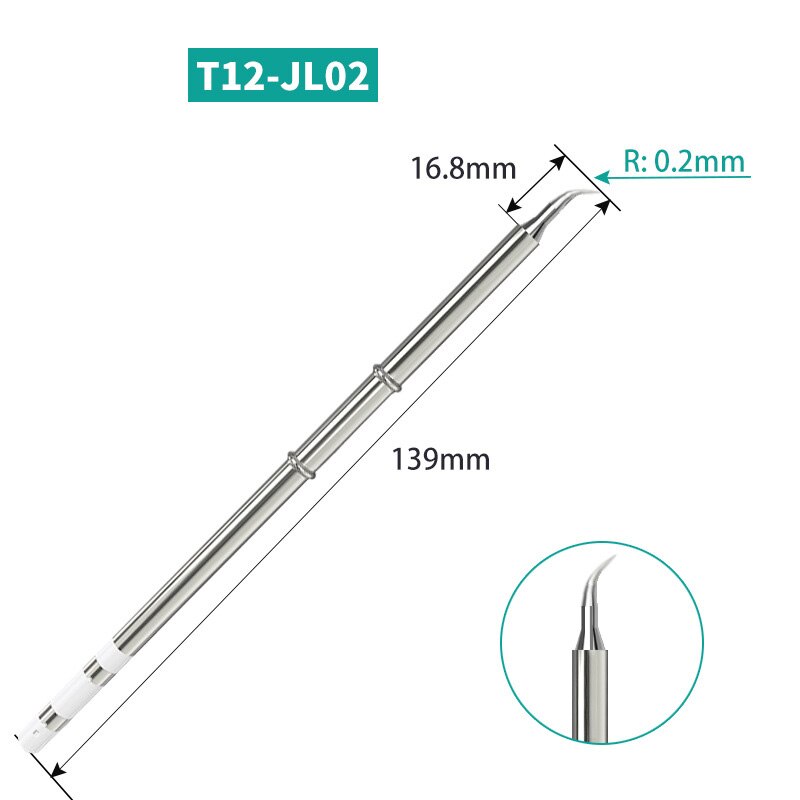 T12 K Series T12-K KL KF KR KU KL J02 JS02 Soldering Solder Iron Tips for Hakko FX951 DIY Soldering Station Kits Welding Tools: T12-JL02