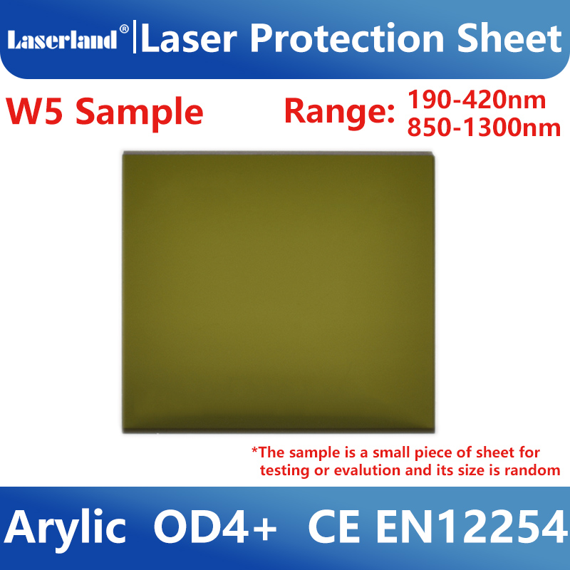 Échantillon de fenêtre Laser de industrielle, vue claire, feuille de Protection 1064nm, écran de sécurité en acrylique: GREY SMOKY