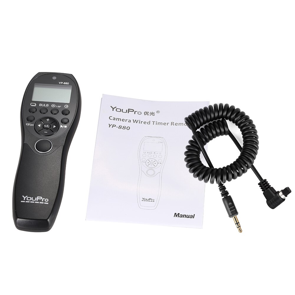 Youpro YP-880 S2 Camera Wired Ontspanknop Timer Afstandsbediening Lcd Display Voor Sony Dslr