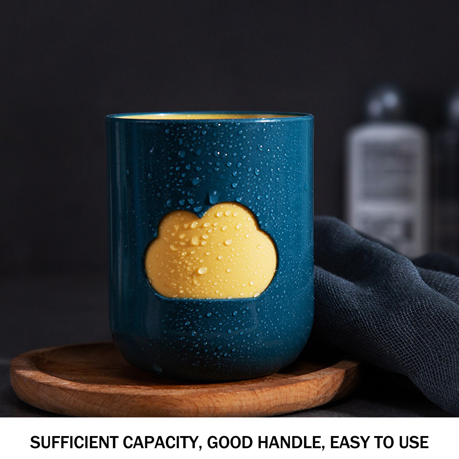 25# Cloud Gargle Cup Lovers Toothbrush Cup Tooth Glass Travel Water Cup Drinking Mugs Plastic Bathroom Cups Washing Mouth Cup