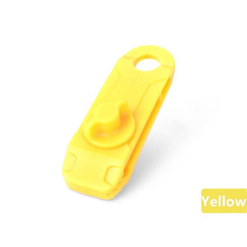 7 kolorów wielofunkcyjny przenośny namiot kemping baldachim wiązanie plandeki z śruba motylkowa markizy zaciski liny płachta kempingowa klipy: żółty