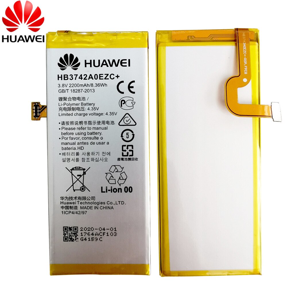 For Huawei P8 Lite battery 2200mAh HB3742A0EZC+ 100% Original Replacement Battery accumulators For Huawei P8 Lite In stock