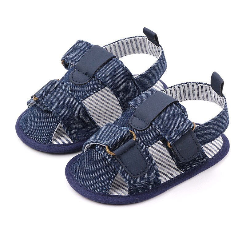 Canvas Baby Sandalen Katoen Non-Slip Zachte Zolen Pasgeboren Peuter Zomer Schoenen Jongen Meisje Eerste Wandelaars Sandalen: Bruin / 9-12M