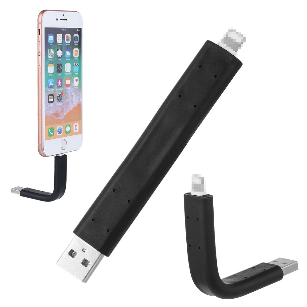 1PC Mini Bendable Plastic Support Stand USB Data Charger Cable Car Support Hard Wire Holder Flexible For Iphone Android