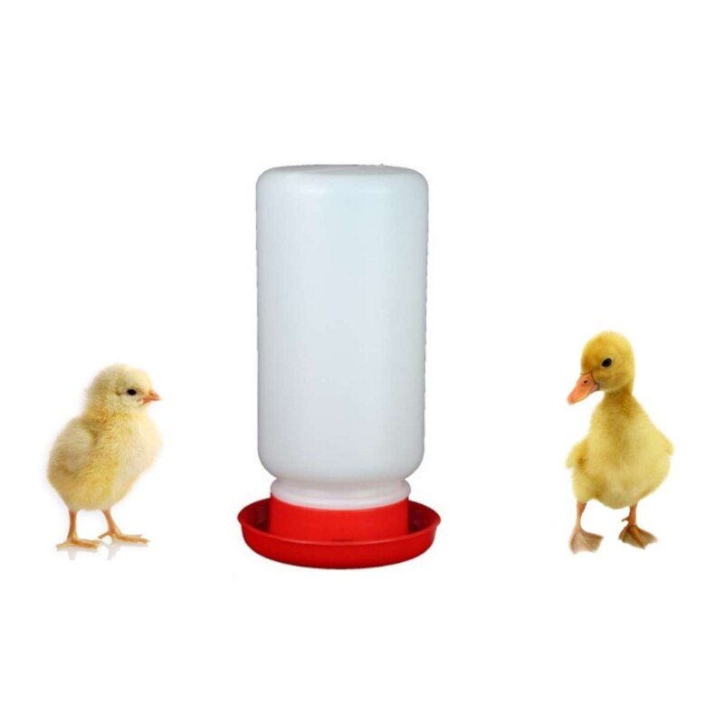 Chick Waterer and Feeder Automatic Small Poultry Water Drinkers Food Dispensers Harmless Food Grade Plastic Material