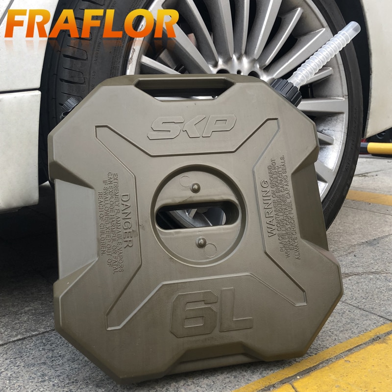 6L Litres ATV UTV Motorcycle Spare Spare Fuel Tank Jerry Cans Plastic Diesel Petrol Tanks Jerrycan Oil Container Canister Jugs