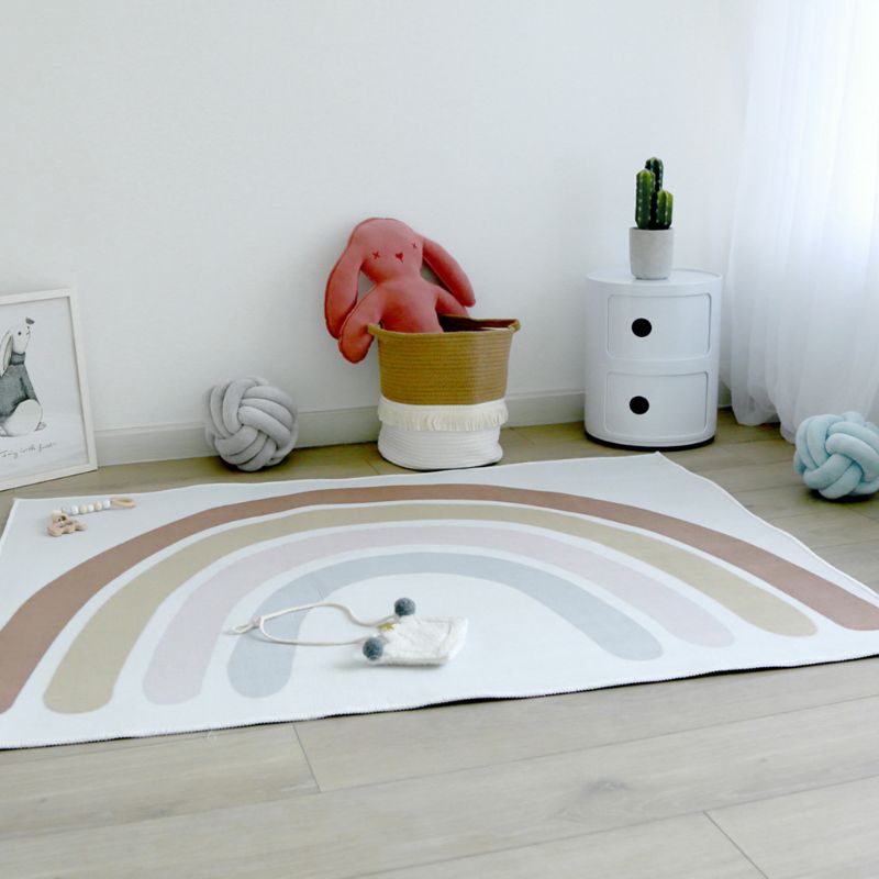 Baby spædbarn lege gulvmåtte kravletæppe tæppe regnbue børn legemåtte tæppe
