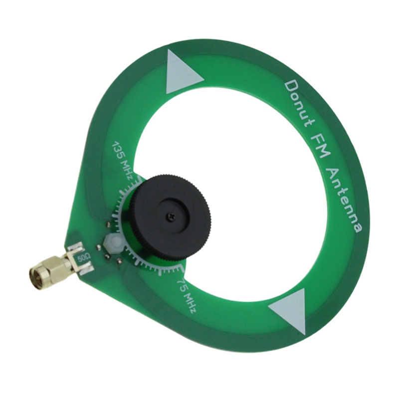 Donut FM Antenna 75M-135Mhz FM Antenna SMA Male Interface Mini Loop Antenna