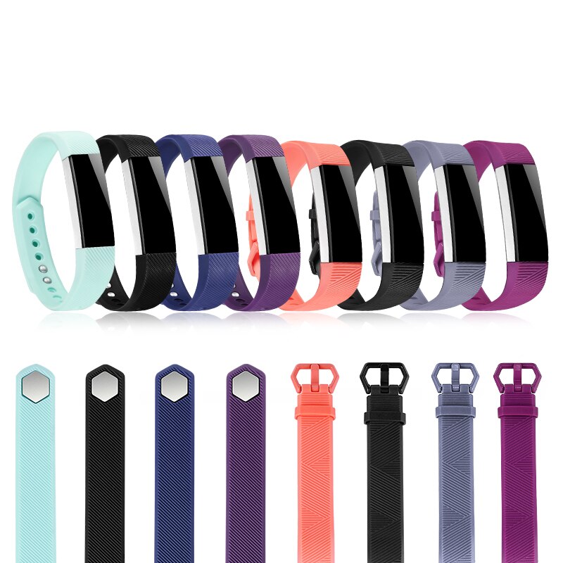 Silicone Band for Fitbit Alta HR Adjustable Soft Secure Wristband Strap Bracelet Watch Replacement Accessories