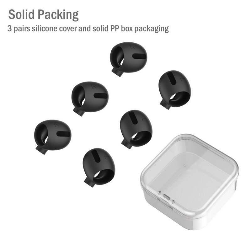 TENNMAK Non Slip Silicone Ear Cover Eartips Compatible with AirPods Pro Eartips Skin Cover Case (fit in the case)