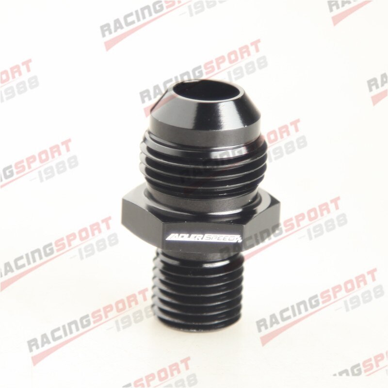 Évasé AN8 vers M14x1.5, mâle-8 AN 8AN -8AN, raccord métrique droit, noir