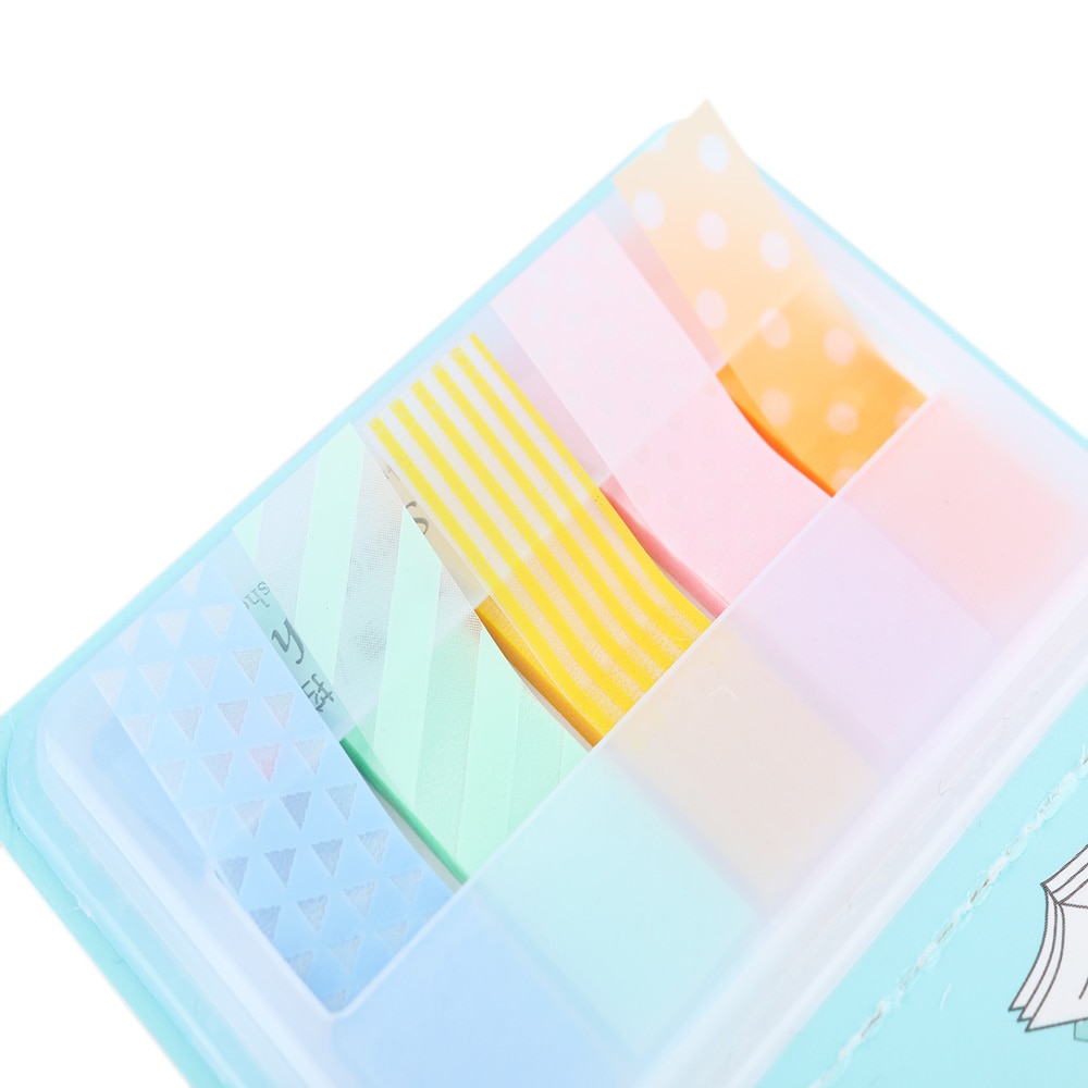 Schoolbenodigdheden Notes Memo Pad Paster Stickers Kawaii Snoep Gekleurde Stick Markers Notebook Pagina Index Vlag Sticky