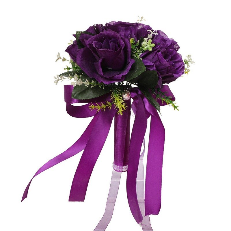 Bruidsboeket Bruidsboeket Zijde Kunstbloemen Bruidsboeketten Hortensia Rozen Calla Voor Bruiloft Accessoires