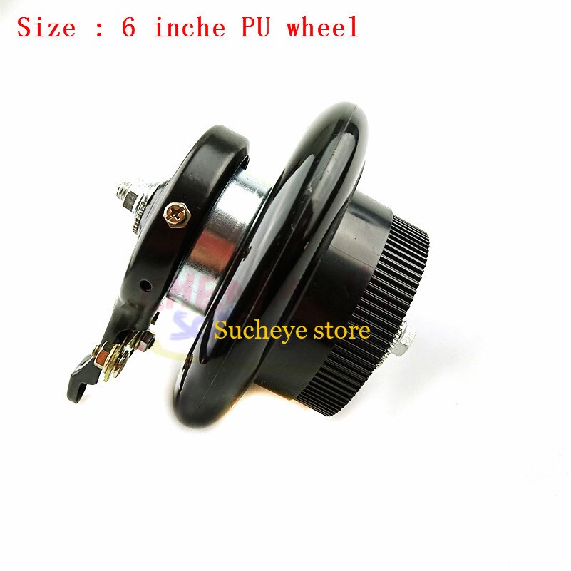 Rueda de PU de 6 pulgadas para patinete eléctrico, rueda de 140mm, Fácil plegado, patinete eléctrico, bicicleta, parte delantera y trasera para niños
