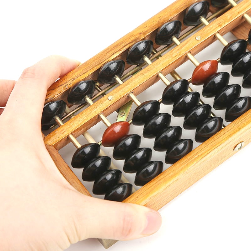 1 stk træramme klassisk gammel lommeregner abacus perle legetøj udvikle #39 matematik abacus intelligens