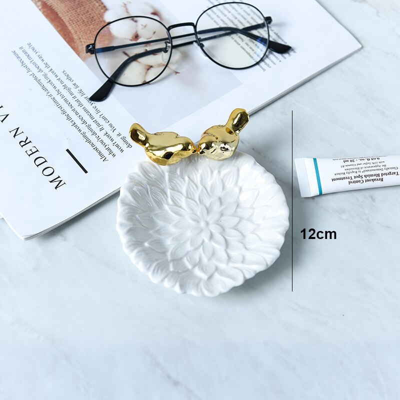 Nordic Keramische Sieraden Lade Decoratieve Schotel Voedsel Plaat Ketting Opslag Trays Ringen Armbanden Houder Creatieve Decoratie: 7
