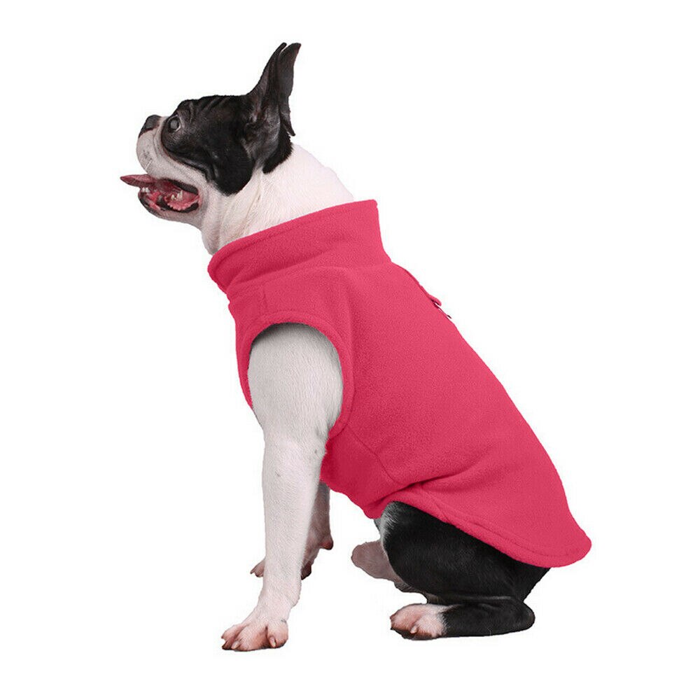 Fleece Harness Pet Vest Jas Jumper Trui Jas Voor Kleine Medium Grote Hond: Roze / XL