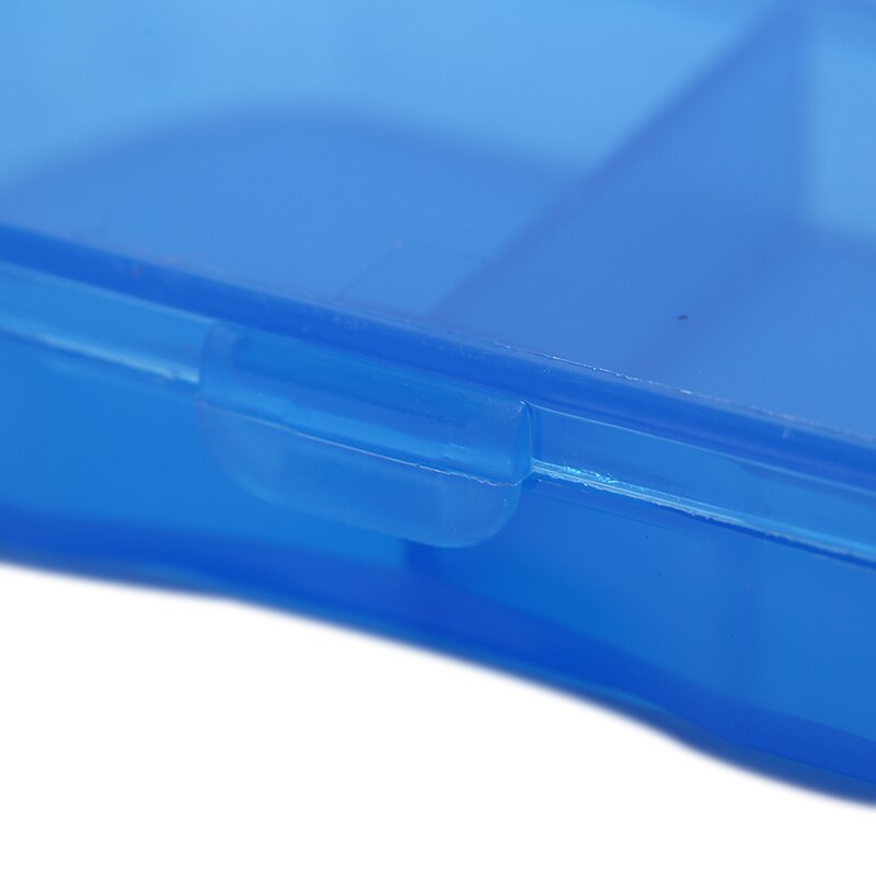 1pc 2 gitre folde pilleæske udskærer medicin arrangør blå pille medicin tablet pilleæske beholder dispenser organizer taske