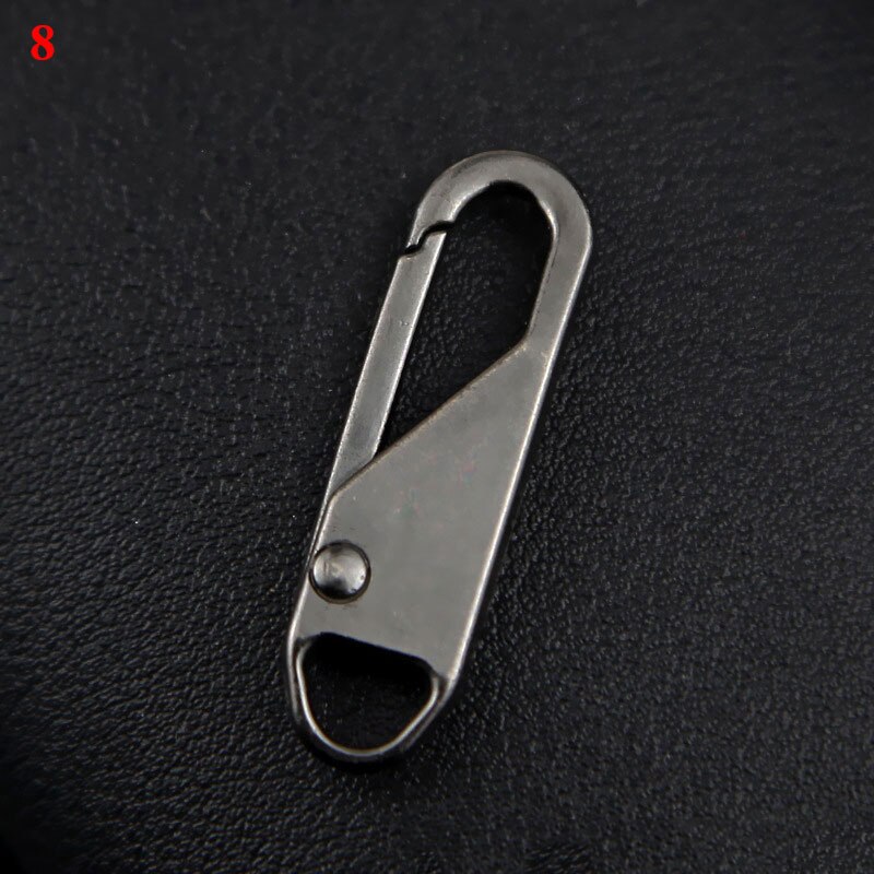 8PCS Alloy Universal Zipper Puller for Clothing Zip Fixer Removable Zipper Slider DIY Sewing Instant Repair Zipper For Bags: 8