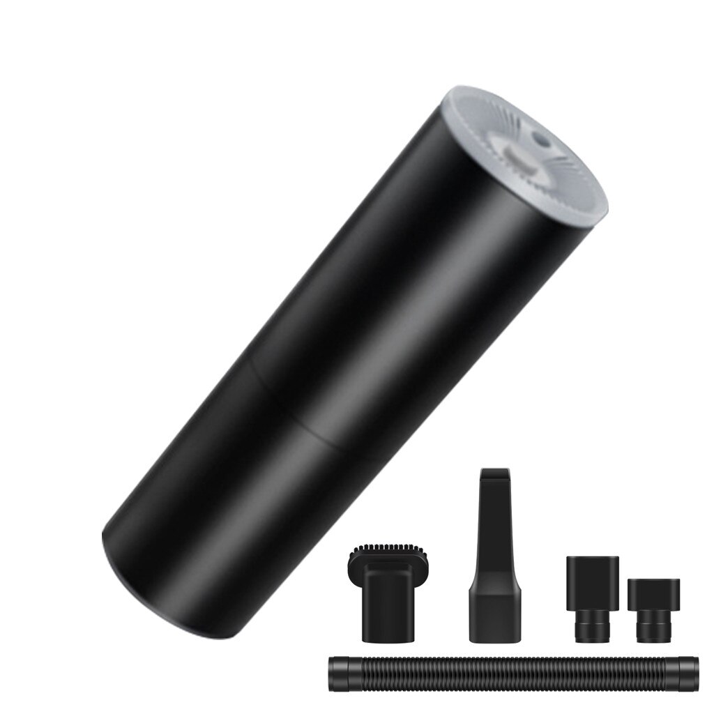 Auto Mini Suction Portable Vacuum Cleaner Low Noise Handheld Portable Vehicle Vacuum Cleaner For Home Computer Cleaning 120W 12V: Black
