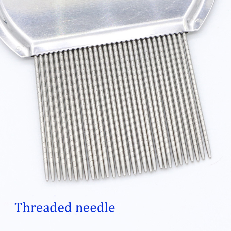 Pet Combs 304 Stainless Steel In Addition To Flea Semi-Circular Long Needle Grate Comb Remove lice For Dogs And Cats Beauty