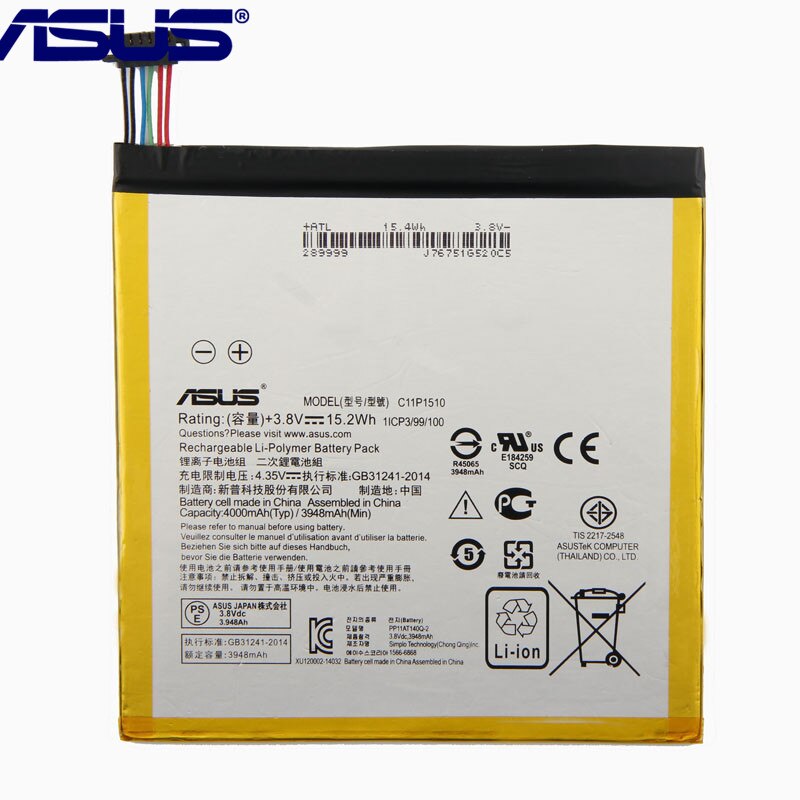 Tablet Akku C11P1510 - 4000mAh - Original Ersatz - für ASUS ZenPad S 8.0 Z580CA - mit Werkzeug