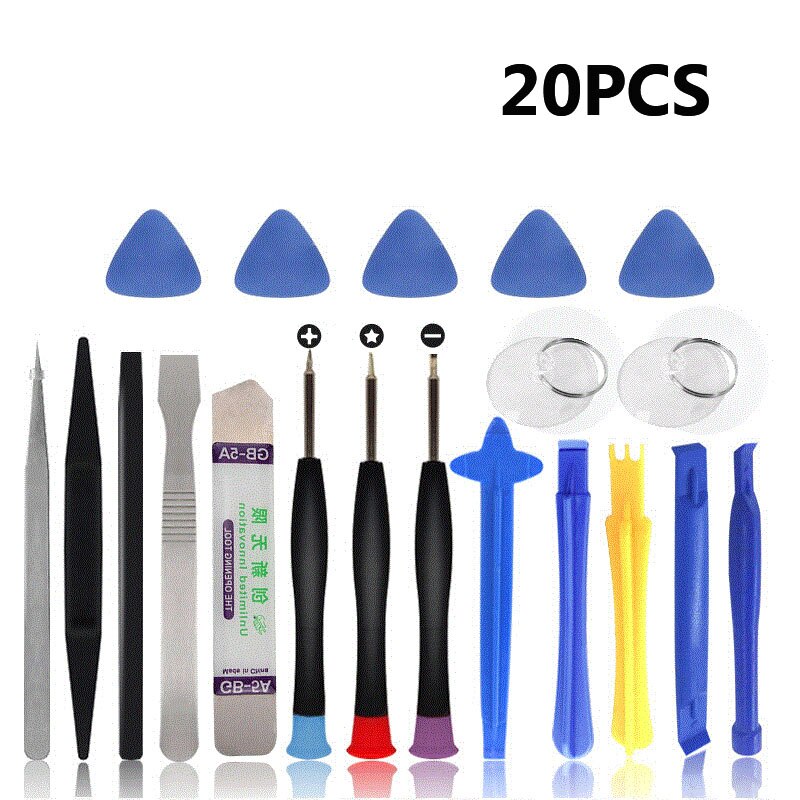 25 In 1 Cell Phones Opening Pry Mobile Phone Repair Tool Kit Screwdriver Set For Iphone Samsung Xiaomi Accessory Bundles: 20 in 1