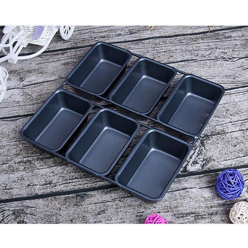Bread Pans for Baking Mini 6 Cavities Kitchen Sweet Sweet Breads Pastry Cake for Home Kitchen Cafe Shop Use