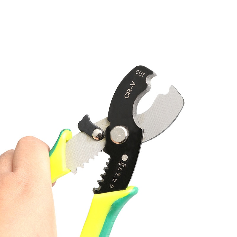 1PCS Automatic Wire Stripper Pliers Cable Stripping Crimper Crimping Tools Multifunction Fit 8/12/14/16 AWG Wire Pliers