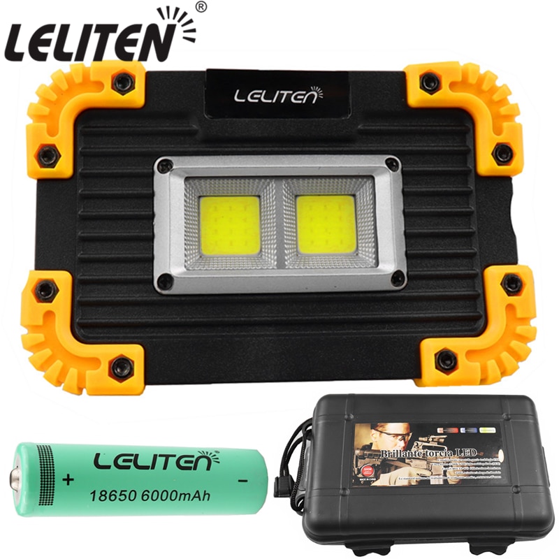 Usb genopladelig lommelygte bærbar cob led lommelygte udendørs jagt camping fakkel telt lanterne til 18650 or aaa batteri