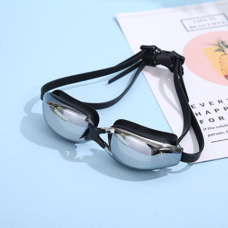 Swimming Glasses Myopia Women Men Anti Fog Silicone Waterproof Swim Pool Eyewear Optical Diving Goggles