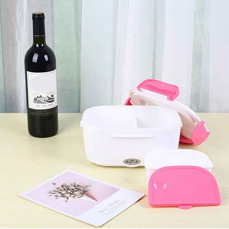 220v lunchbox voedselcontainer draagbare elektrische verwarming voedselverwarmer rijstcontainer serviessets